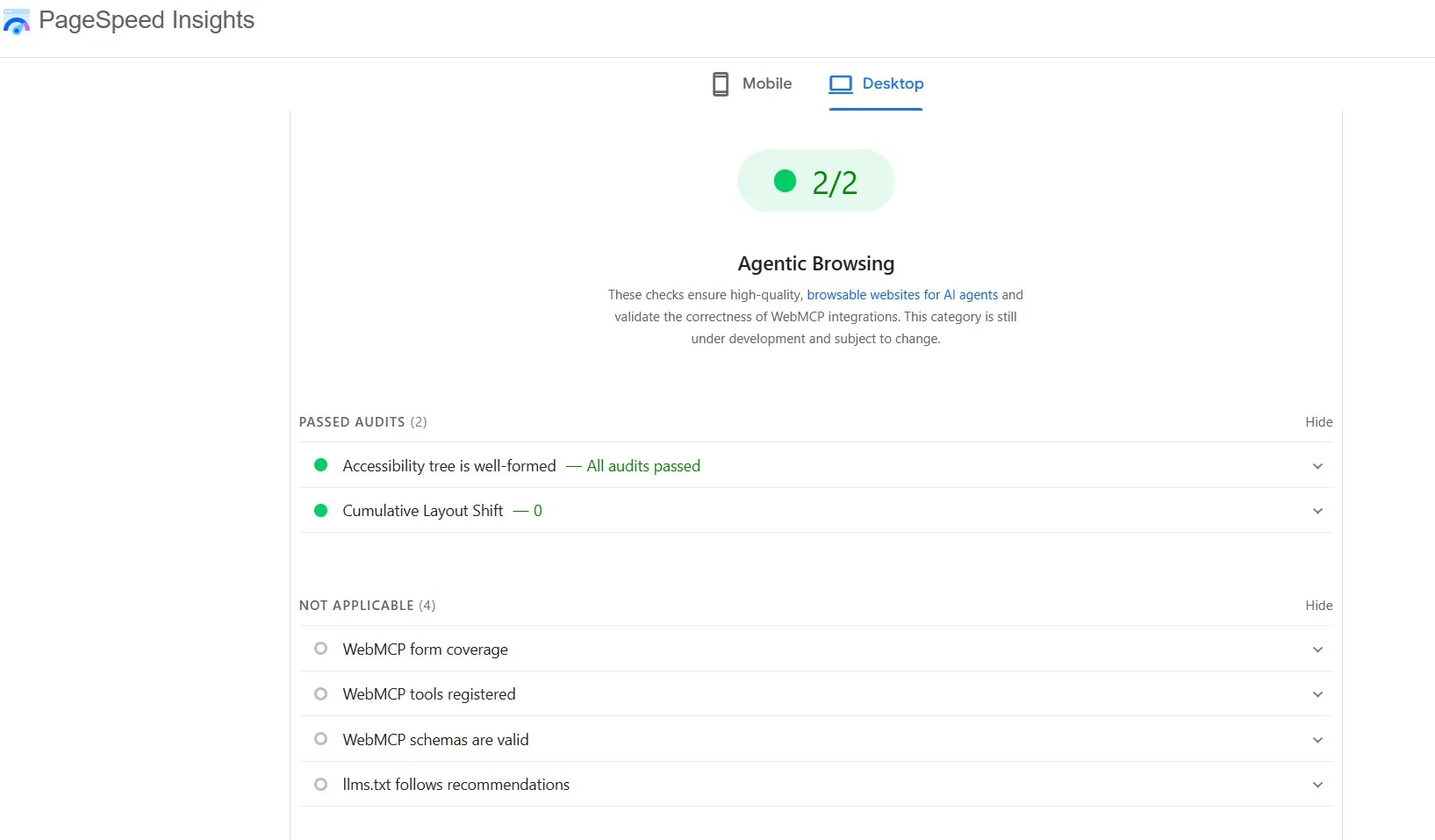 Agentic Score for billshultz.com